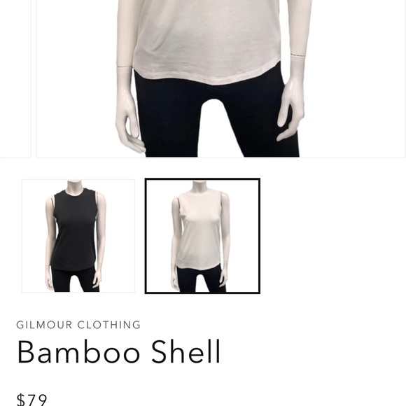 Bamboo Shell Striped Tank Top - Picture 6 of 7